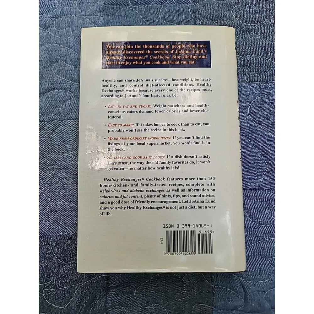 Healthy Exchanges Cookbook by Joanna Lund 1994 Recipes Food‎ Diet Meal Planning